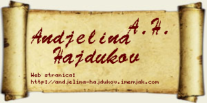 Andjelina Hajdukov vizit kartica